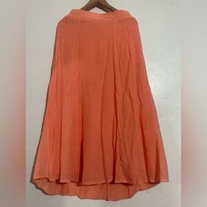Cato Peach Maxi Skirt with elastic waist